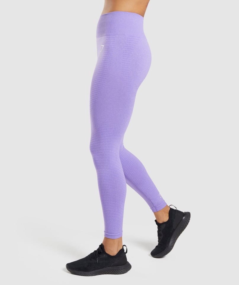 Women's Gymshark Vital Seamless 2.0 Leggings Lavender | NZ 3EKXDL